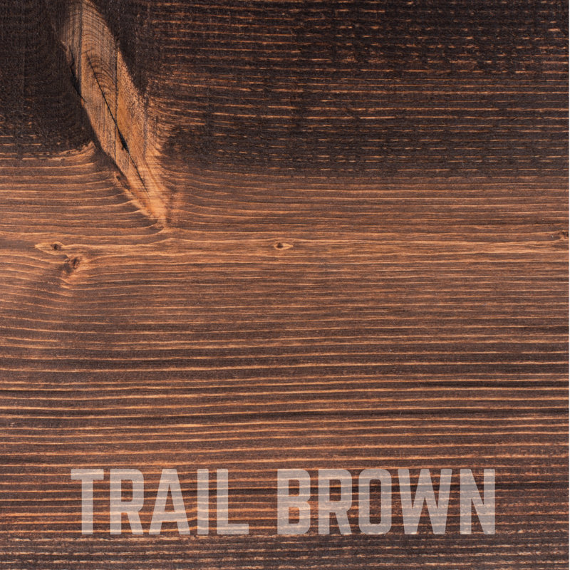 Anothy Pine Solid Wood Shelf, 1" H x 36" W x 7.5" D, Trail Brown