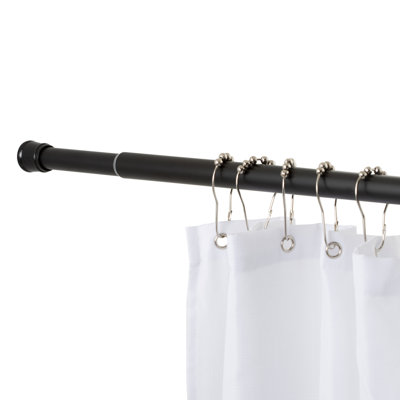 Tringle droite de rideau de douche réglable 72 po
