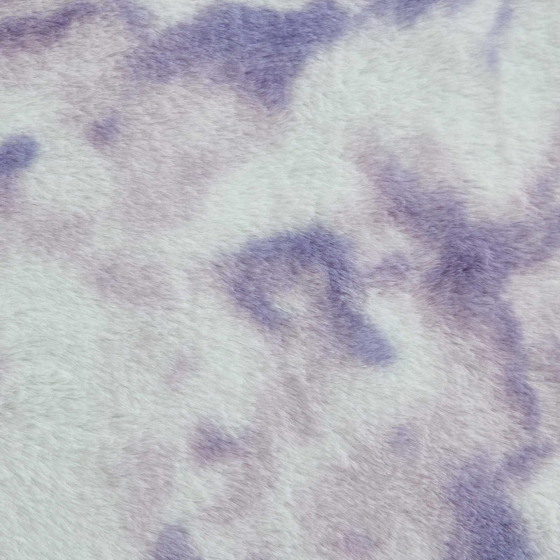 Jeté en fausse fourrure Betie Johnson, Abstrait mauve