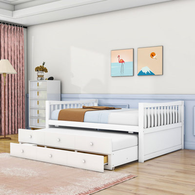  Thedo Slat Storage Bed with 3 Drawers
