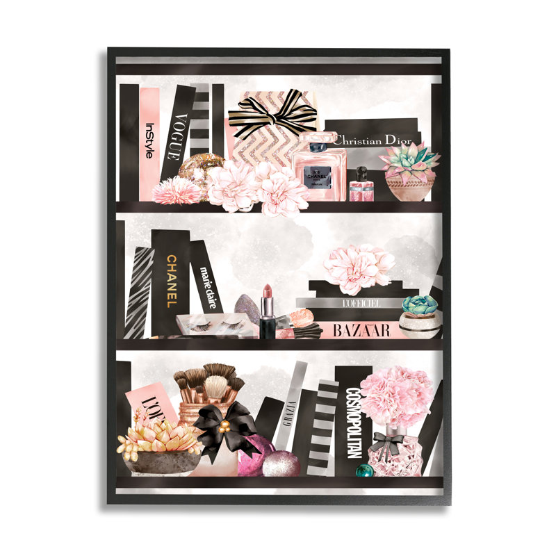 Accessoires pour livres et livres de mode, Giclée encadrée noir minuit, H 14 po x l 11 po