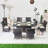 6 - Person Patio Dining Set Rectangular Table with Cushions Included-1916763483