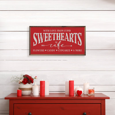 Sweethearts Cafe With Love From Cupid Red