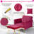 Siemon Velvet Accent Chair with Ottoman-960147849