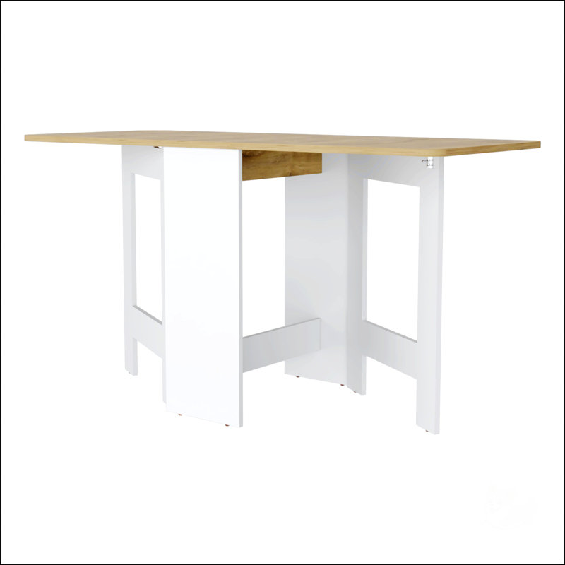 Table pour dîner pliable, Blanc
