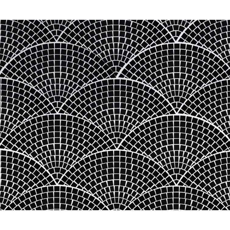 Shape 20" x 20" Ceramic Grid Mosaic Tile