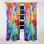 Rideau occultant floral Jayda - 1 panneau-1989396614