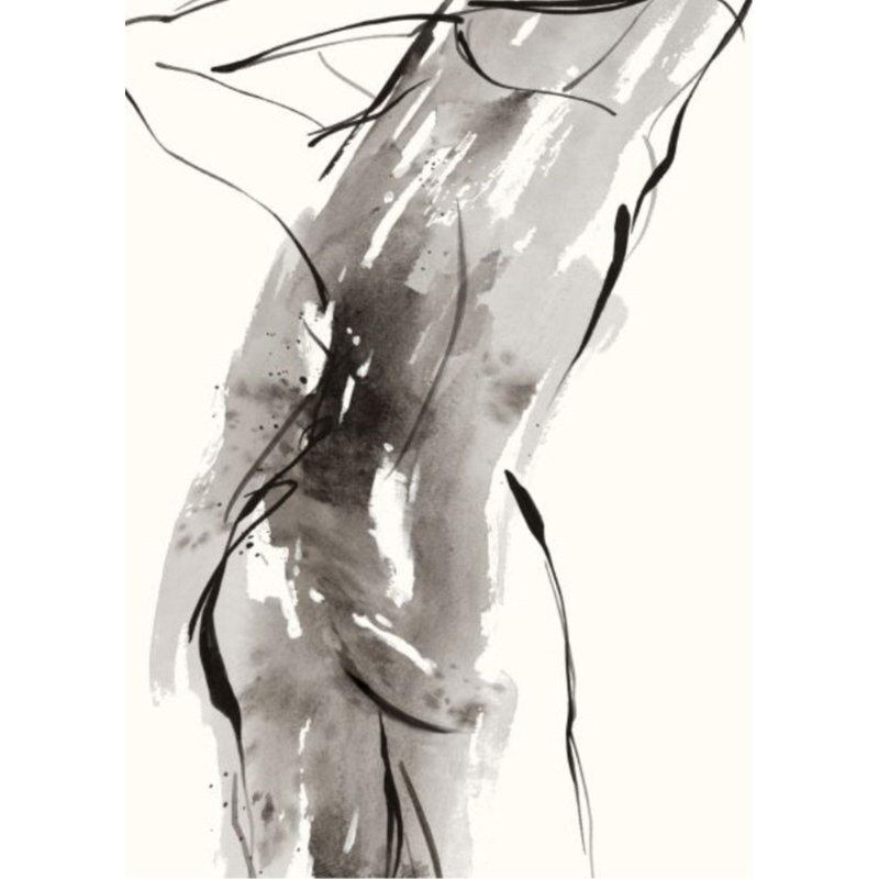 Delicate Motion III Painting by FORM Design Studio, Glass Coat, 42" H x 30" W