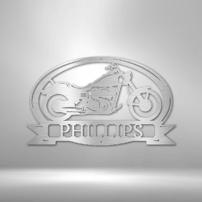 Personalized Cruiser Bike Steel Sign Steel Art Wall Metal Decor