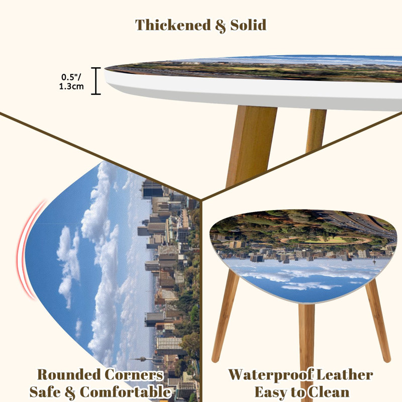 Ensemble de 2 tables basses gigognes Triangle Nest