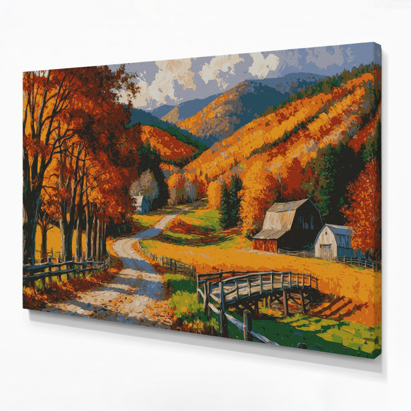 Art mural sur toile USA State Vermont Brown, H 20 po x l 30 po
