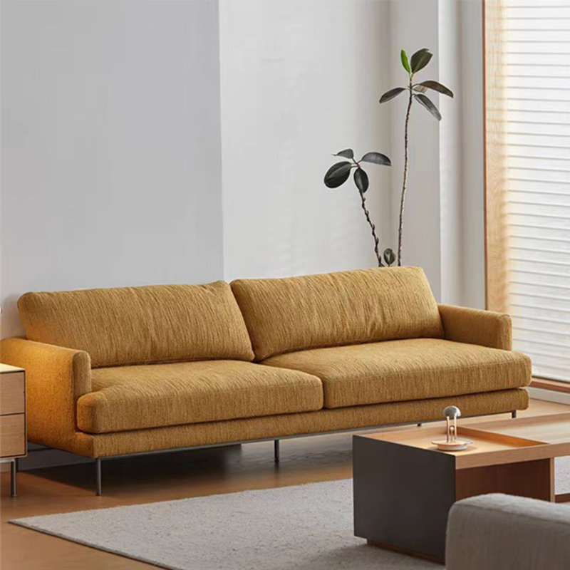 Minimalist Creamy Style Straight - layout Sofa