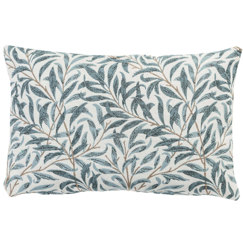 Floral Blue Cushion, Synthetic filled, 43x30cm