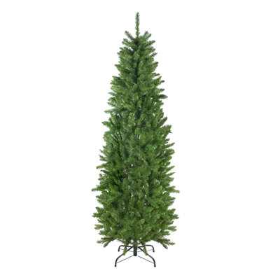 Sapin de Noël artificiel blanc 7,5 pi non éclairé