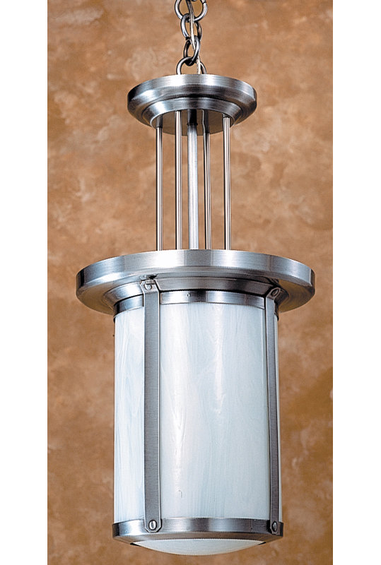 Berkeley 1 - Light Pendant, Pewter, White Opalescent