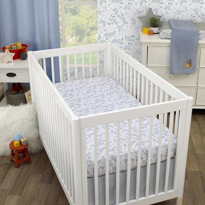 Mickey and Friends Fitted Crib Sheet