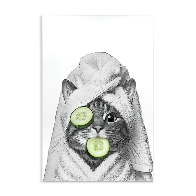«Spa Bath Day Cat» par Annalisa Latella, H 15 po x l 10 po