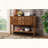 46 Solid Wood Brown Sideboard-1374836440