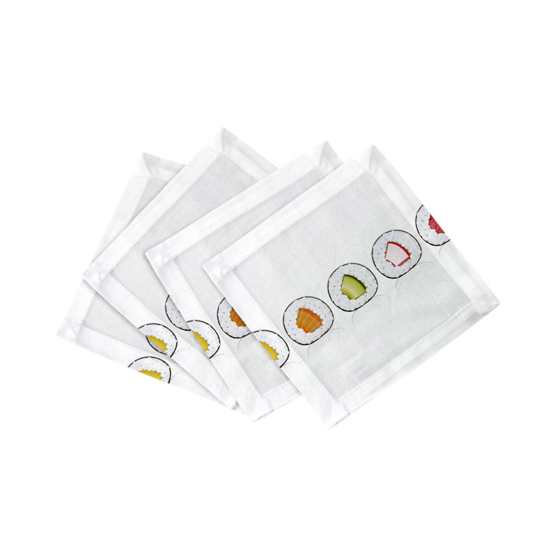Serviettes de table en satin de coton
