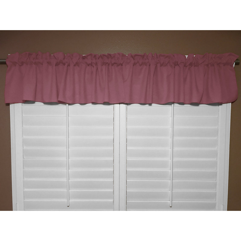 Cantonnière sur mesure l 58 po Pastorella, Vieux rose, L 58 po x L 18 po