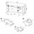Brisley Whitewashed Grey And Gunmetal Sled Base Office Desk