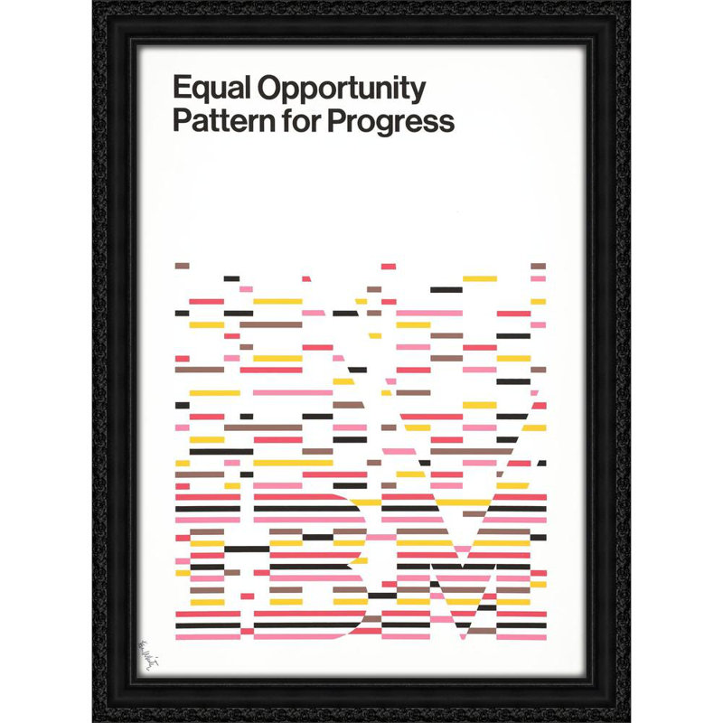 Un projet d'IBM, égalité des chances, modèle de progrès (1972), H 32 po x l 24 po