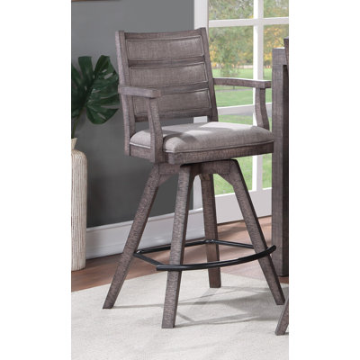 Delver Swivel Bar/Counter Stool with Arms