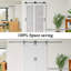 Porte de grange coulissante en verre givré 1-Lite 56 po x 96 po avec ensemble de quincaillerie d'installation / pas d'assemblage requis-118613559
