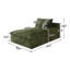 SOMMEIL - VERT, couchette droite, vert