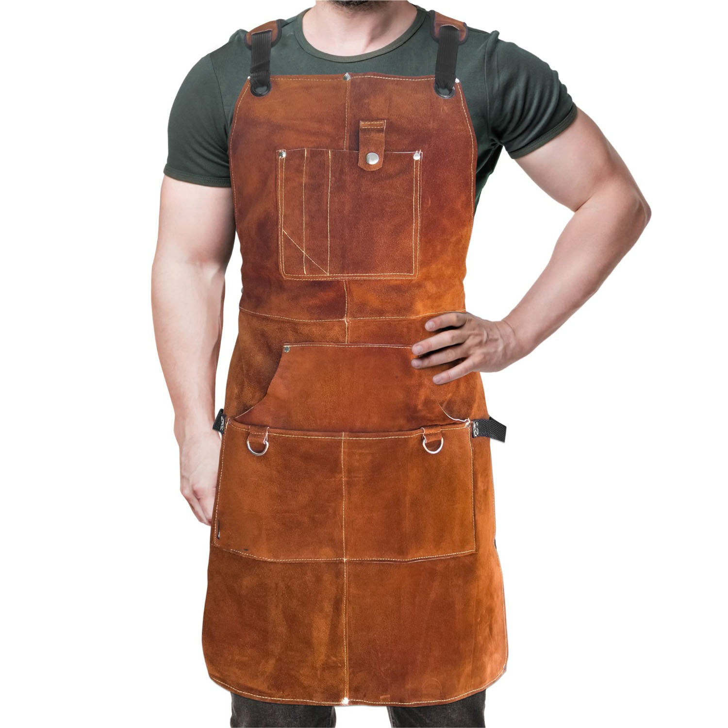 Mua FIGHTECH Shop Apron - Heavy Duty Wood Working Apron For Men With Tool Pockets For Woodworkers Blacksmiths Carpenters M-XXL Trên Amazon Mỹ Chính Hãng 2025