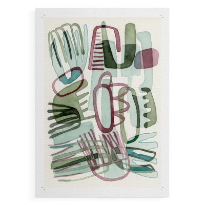 Sea Abstract III - Impression sur toile seulement - NON-CADRE