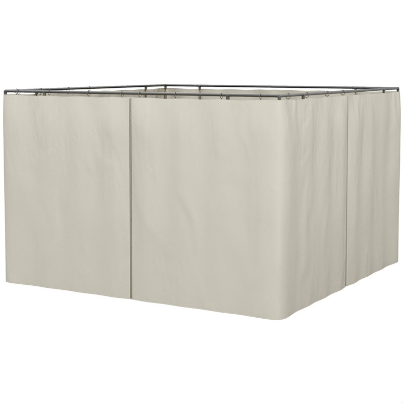 Gazebo Sidewall Set With Panels, Hooks And C-Rings