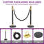 Système de chandelier en acier inoxydable H 40 po x l 60 po Edrosie Inc