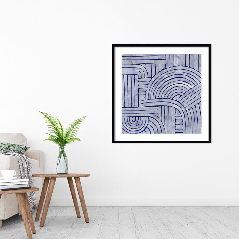 Roaming II by Urban Road, 33" H x 33" W x 1'' D, Black Framed
