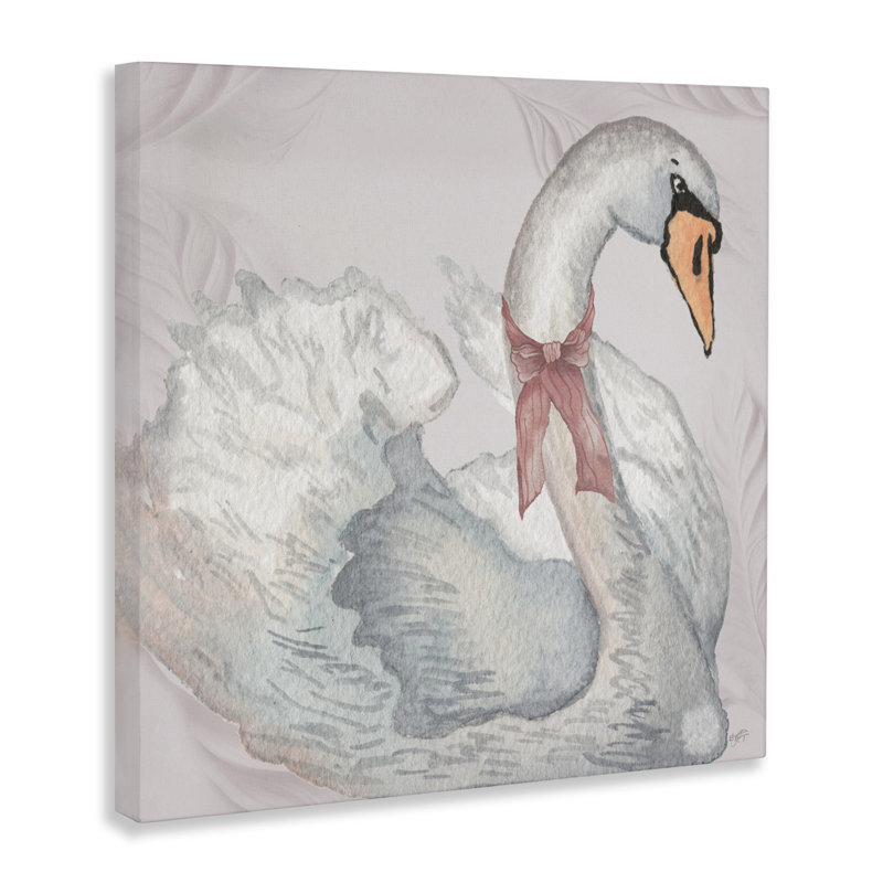 Toile de cygne Subdued Classic, design par Elizabeth Medley, H 24 po x l 24 po