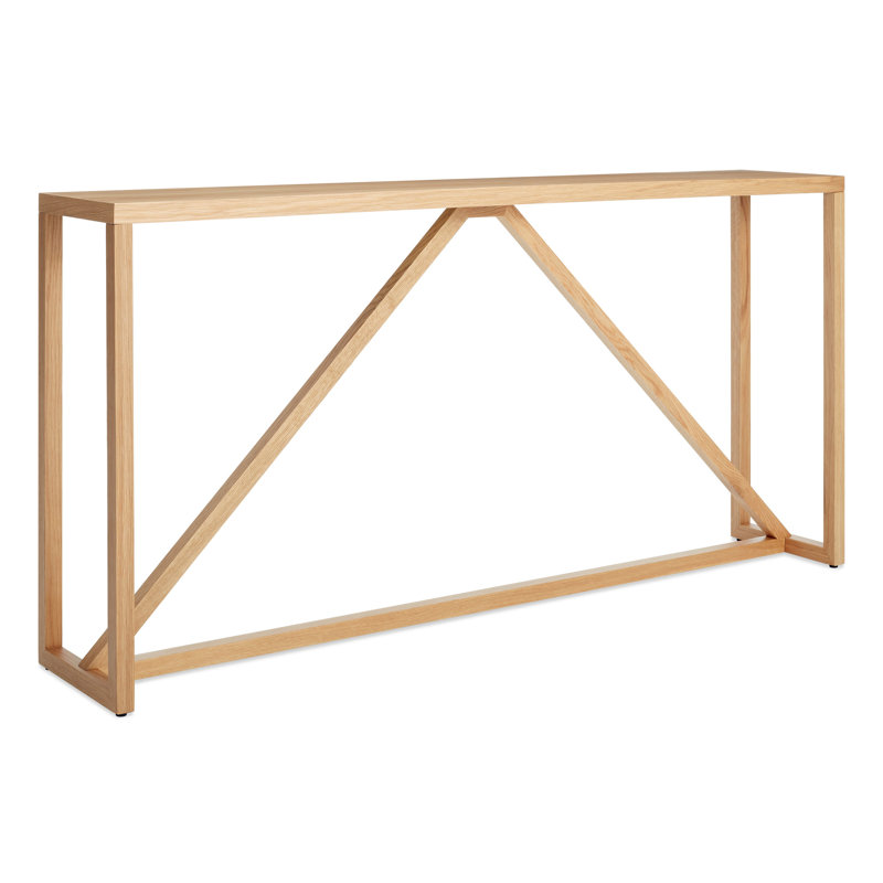 Strut 60'' W Console Table, White Oak