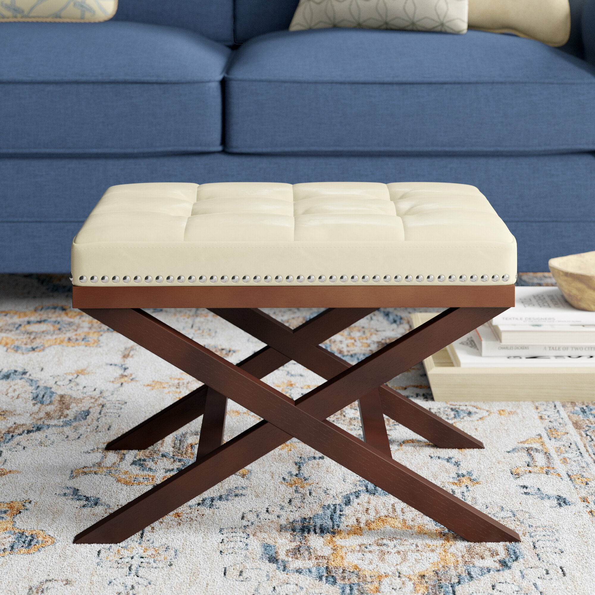 Gracie oaks woodberry tufted deals cocktail ottoman