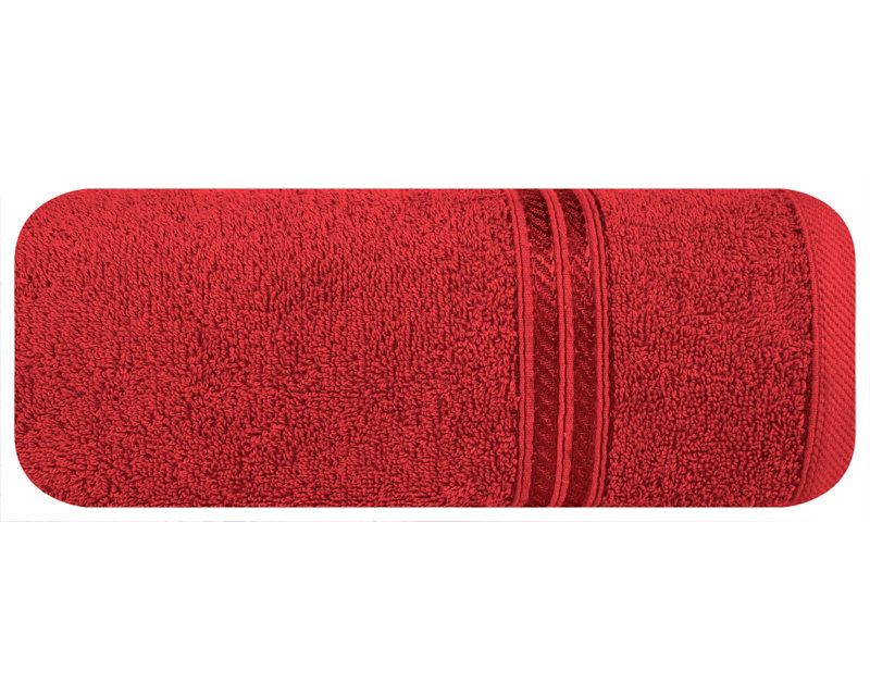 Hiranur Midweight Jacquard Hand Towel, Red