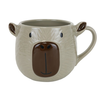 Enesco Our Name Is Mud 20 oz. Stoneware Be Capy Capybara Sculpted Coffee Mug