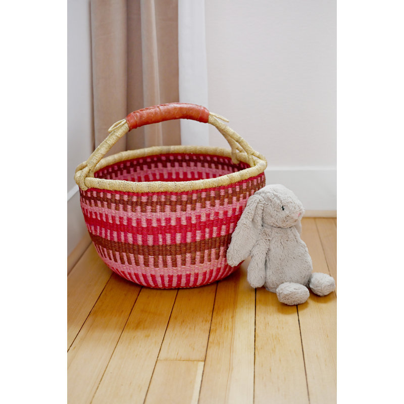 Panier Bolga Primrose, Rouge / rose