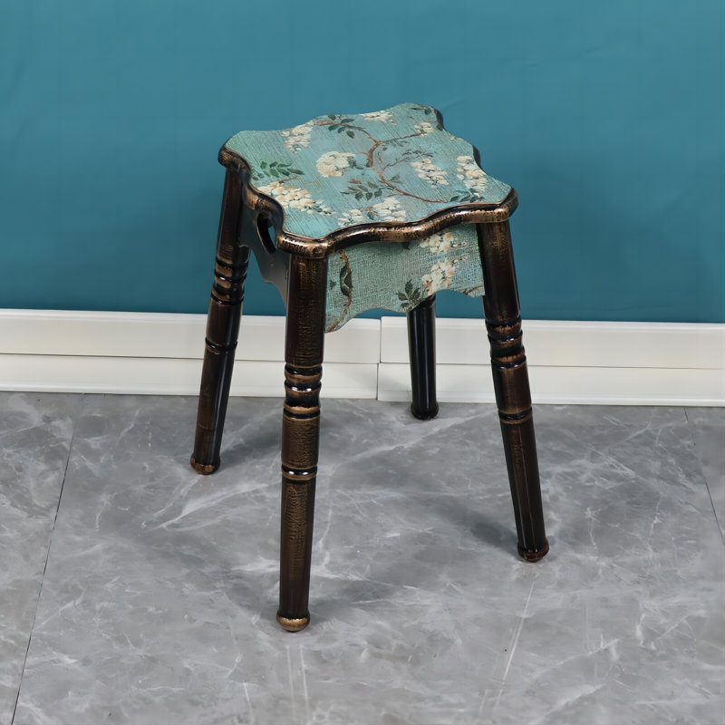 Abdia Counter Stool with Solid Wood Frame