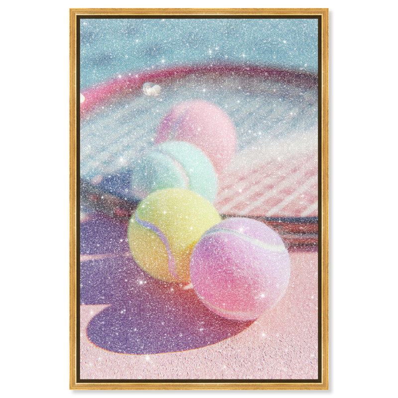 Candy Court Print by Oliver Gal, 31"H x 21"W, Gold Floater Frame