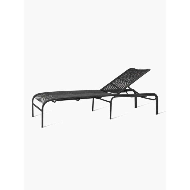 Loop Outdoor Chaise Lounge, Black