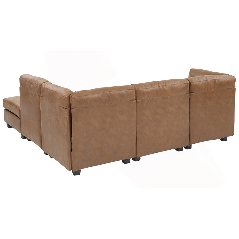 Canapé modulaire en similicuir