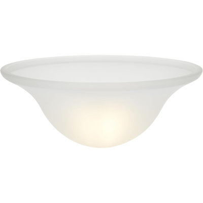 Abat-jour en verre givré encastré / semi-encastré # A79B2EE9D096453B88EF5300CE544396 1/2 trou central, 12-7 / 8 po de diamètre x 5 po de hauteur