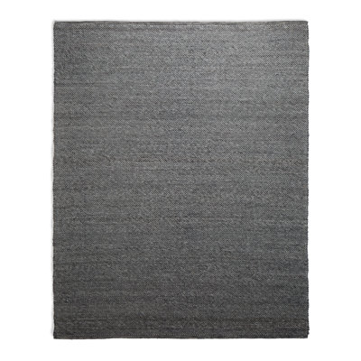 Sinder Wool Area Rug in Charcoal