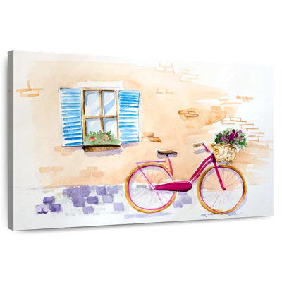 Vélo de village pittoresque