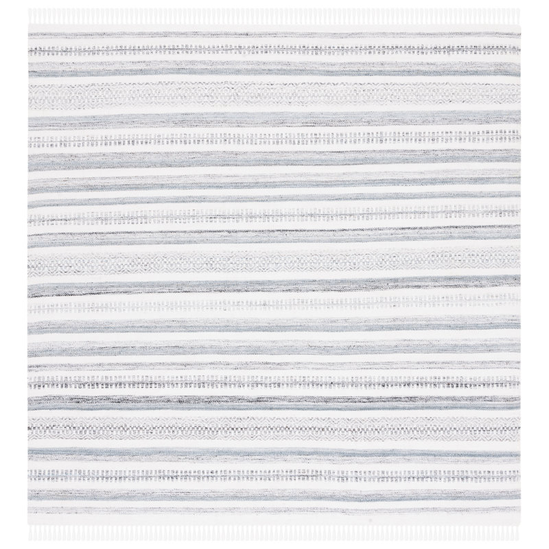 Kilim Hand Woven Performance Southwestern Rug, Square 6'