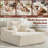 Chaise Lounge Sofa, Upholstered Corduroy Single Couch, Sleeper Sofa Bed With 3 Pillows, Single Couch For Living Room Or Bedroom , No Assembly Required-1991923613