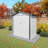 6X3.6FT Metal Storage Shed,Tool Shed With Peaked Roof Waterproof With Clear Window And Lockable Door Compact Tool Shed For Garden, Backyard,Patio,Sundries And Bike Storage-123794554